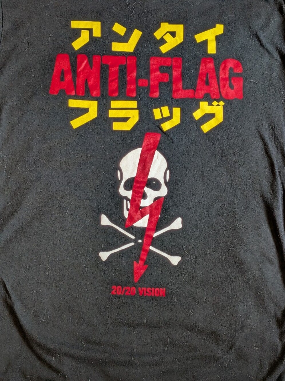 Anti-Flag 20/20 Vision Black Graphic Band T-Shirt Estimated 3XL